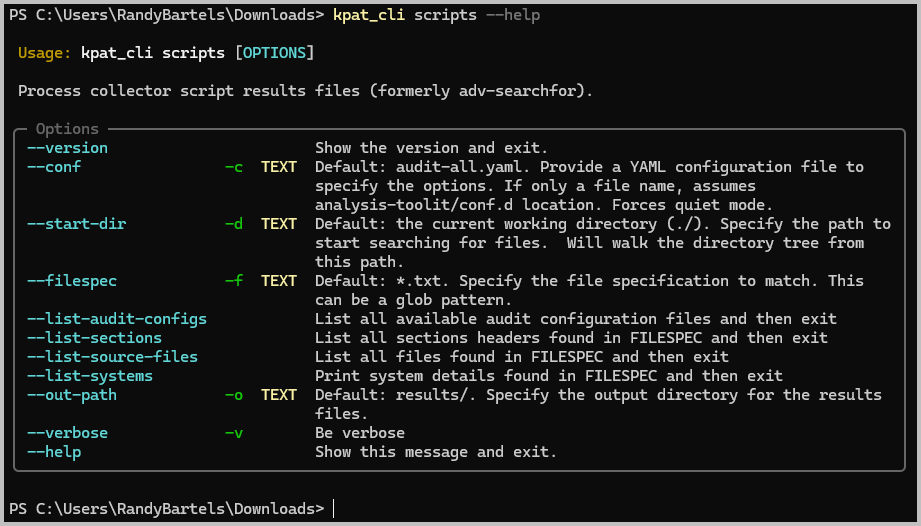 KPAT Scripts Help Scripts Help