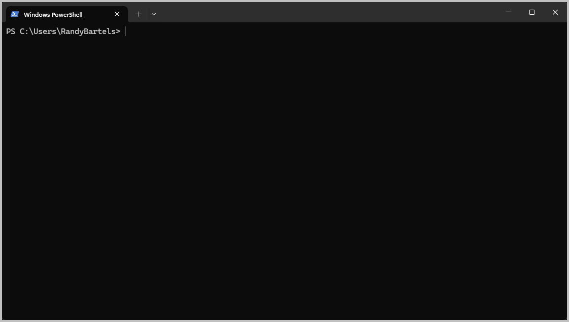 PowerShell Default Tab