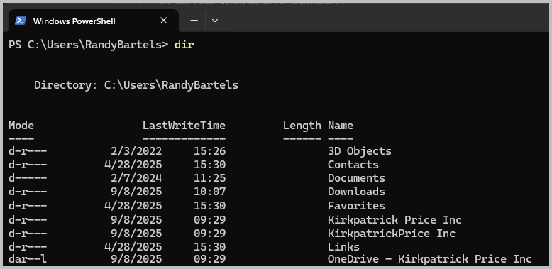 List Files and Folders